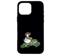Cowboy Goose Riding Frog, Funny Silly Western Themed Case for iPhone 16 Pro Max