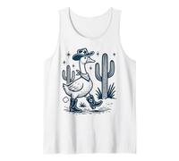 Cowboy Goose Western Cactus Night Stroll Tank Top