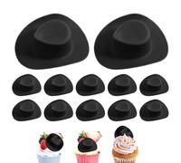 Cowboy Hat Cake Topper - Disco Ball Cake Pick Cowgirl Hat,Reusable Birthday Decorations for Home Wedding Baby Showers Holiday Events Crafts Farmhouse Dessert
