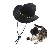 Cowboy Hat for Cat Cat Halloween Party Caps with Chin Strap