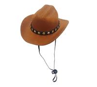 Cowboy Hat For Cat Dog, Halloween Christmas Costume Decoration Hats, Party Decoration Cowboy Caps Breathable Fabric For Small Cats Dogs Pets Outdoor Walking, Hiking