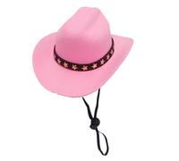 Cowboy Hat For Dog - Equipped With Adjustable Strap, Cat Cowboy Hat, Small Pet Cosplay Hats, Cosplay Caps For Western Themed Parties Daily Wear Holiday Halloween Dog Cat Party Accessories