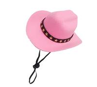 Cowboy Hat For Dog - Equipped With Adjustable Strap, Cat Cowboy Hat, Small Pet Cosplay Hats, Cosplay Caps For Western Themed Parties Daily Wear Holiday Halloween Dog Cat Party Accessories