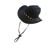 Cowboy Hat for Dog - Pet Cowboy Costume Accessories - Cosplay Caps for Western Themed Parties Carnival Daily Wear Christmas Holiday Dog Cat Party Accessories