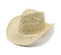 Cowboy Hat for Men and Women Adults Classic Fancy Dress Cowboy & Cowgirl Hats Felt Wide Brim - Unisex Adult Texan Cowgirl Hat Fancy Dress Party Accessory (UK, Alpha, One Size, Beige)