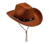 Cowboy Hat for Men and Women Felt Western Hat Retro Panama Hats Unisex Fedora Hat One Size 58-60 cm for Costume Party Festival Carnival