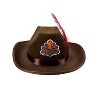 Cowboy Hat for Men - Thanksgiving Costume Hairstyle | Wide Brim Party Hat,For Adults Cosplay Lovers Parties Themed Events Music Festivals