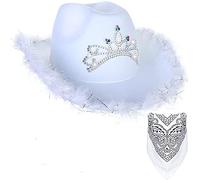 Cowboy Hat Glasses Bandana Bachelorette Bandanas Cowgirl Hat Women Bachelorette Party Bridal Props Cowgirl Cosplay Bandanas For Women