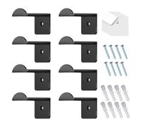Cowboy Hat Hooks - 8 Pack Adhesive Double Sided Acrylic Organizer, Baseball Cap Rack, Clear Multi Purpose Hanger | Sturdy No Drill Space Saving Display Holder for Women Bohemian Home Decor Entryway