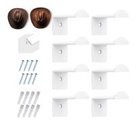 Cowboy Hat Rack - Adhesive Hat Organizer, 8X Cowboy Cap Holder, Clear Multi Purpose Display, Western Room Decoration Strong Stick On Design | Compact Functional Storage Style for Home Office Bedroom