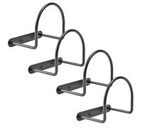 Cowboy Hat Rack - Cowboy Hat Organizer | 4X Baseball Hat Display Rack Wall Mount, Wide Brim Hat Organizer, Strong Hold Black Hat Hooks, Cowboy Hat Display Rack, Western Hat Wall Hanger for Hat