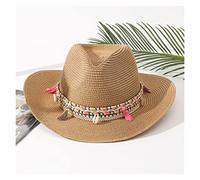 Cowboy hat Soft Walk Along The Beach hat Summer Hat Ladies UV Protection hat Sun Hat (Color : D, Size : 55-58CM)