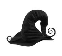 Cowboy Hat Solid Colour Curly Witch Style For Halloween Unisex Costume - Solid Colour Design, Curly Brim Witch Hat, Halloween Unisex Costume, Gothic Cosplay