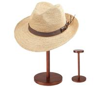 Cowboy Hat Stand - Wooden Wig Storage Rack | Desktop Organizer Decorative for Jewelry Toys Models Collectibles Helmets Dolls Wigs Antiques Figurines Souvenirs