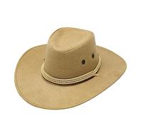 Cowboy Hat Western Sun Cap Faux Felt Leather Suede Fancy Dress Party Costume Outfit Travel Outdoor Sun Protection Mens Womens 2025 New