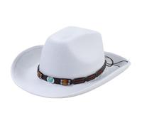 Cowboy Hat Wide Brim Knight Hat For Disco House Cocktail Parties Vacation Simple For Comedian Actor