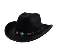 Cowboy Hat Wide Brim Knight Hat For Disco House Cocktail Parties Vacation Simple For Comedian Actor