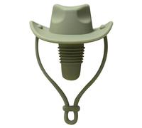 Cowboy Hat Wine Bottle Stopper, Hat Shaped Wine Stoppers, Cowboy Hat Wine Stopper, Silicone Sealed Wine Stopper for Vodka, Brandy, Beer, Olive Green