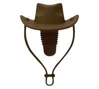 Cowboy Hat Wine Bottle Stopper, Hat Shaped Wine Stoppers, Cowboy Hat Wine Stopper, Silicone Sealed Wine Stopper for Vodka, Brandy, Beer, Coffee