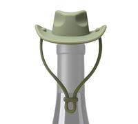 Cowboy Hat Wine Bottle Stopper Silicone Wine Stopper Creative Hat Shaped Leak-Proof Wine Sealing Stopper Decorative Wine Stopper for Beer, Champagne,Bottles