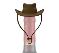 Cowboy Hat Wine Stopper, Cowboy Hat Champagne Bottle Stopper Silicone, Reusable Beverage Preservation Gadget for BBQ Gathering Bar Wedding Home Beer Soda Vodka