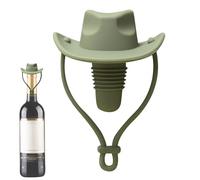 Cowboy Hat Wine Stopper | Silicone Wine Stoppers for Wine Bottles | Cowboy Cap Wines Bottle Stoppers Funny | Leak Proof Wines Seals Top Plug Kitchen Gadgets Gift for Women & Men