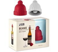 Cowboy Hat Wine Stoppers,Fun Silicone Cowboy Hats Bottle Stoppers Keep Wine Fresh,Novelty Cute Wine Accessories & 2025 New Quirky Kitchen Gadgets (Red + Gray)