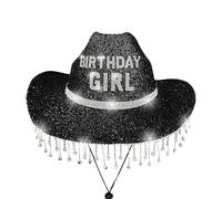 Cowboy Hat Women | Adult Birthday Girl Hat,Rhinestone Caps Sparkly Breathable for Adults Kids Party Vacation Travel Birthday