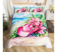 Cowboy Hats Bedding Set Super King Size,Rustic Retro Style Cowgirl Comforter Cover Set for Kids Girls Boys Room Decor,Western Cactus Flower Duvet Cover Breathable(No Comforter),Dark Pink Blue