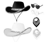 Cowboy Hats Pack of 2, Cowboy Hats For Men, Brown Cowboy Hat Women, The Bold Type, Chasing The Wild (#2pcs1)