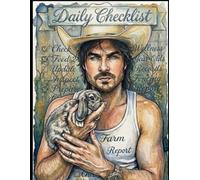 Cowboy Heartthrob Daily Checklist: Western Style Illustrated Checklist Journal with Dotted Lines and Rabbit Sketch - Perfect for Organizing Tasks, Home Management, and Daily Goals