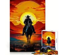 Cowboy in The Desert 1000 Pieces Puzzles for Teenagers Sharp Thinking, Accurate Cut, Fun Activity, Art Decor (50x75cm)