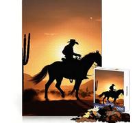 Cowboy in The Desert Jigsaw 1000 Pieces for Teenagers Reason Skill, Stress Relief Play, Enjoyable Challenge, Nice Art (38x52cm)