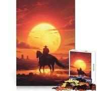 Cowboy in The Desert Puzzles for Teenagers 1000 Pieces Strong Memory, Firm Joint, Joyful Challenge, Wall Art (50x75cm)