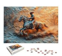 Cowboy Jigsaw Puzzles for Adults 5000, 5000 Piece Jigsaw Puzzles for Adults, West Jigsaws Puzzle with Exquisite Packaging Box, Impossible Puzzle for Home Decor, Gifts for Women, Gifts for Men, -6101
