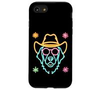 Cowboy Llama Face Sunglasses Winter Western Graphic Pink Case for iPhone SE (2020) / 7/8