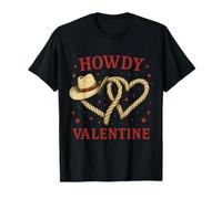 Cowboy Love Western Valentine Rope Heart Tshirt T-Shirt