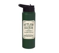 Cowboy Outlaw Elixir, Sarcastic Western Rodeo Cowboy Stainless Steel Insulated Water Bottle