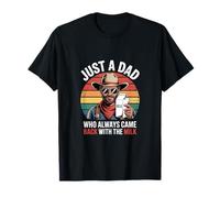 Cowboy Papa Just A Dad Who Always Came Back With The Milk T-Shirt