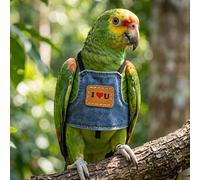 Cowboy Parrot Flying Harness Comfortable Safety Bird Harness Vest Small Medium Parakeet Outdoor Flying Training Rope Leash