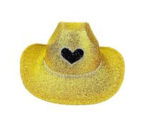 Cowboy Party Cowboy Hat for Women & Men Cow Print Cow Hat (Gold, One Size)