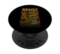 Cowboy Resist Frog With Foot On Ice Cube Wearing Red Scarf PopSockets Adhesive PopGrip