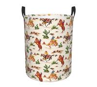 Cowboy Ride Horse Print Laundry Hamper Basket Tall Laundry Basket, Hamper For Blanket Storage For Bedroom