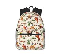 Cowboy Ride Horse Stylish Travel Backpack Lightweight Water Protection Laptop Backpack for College Work Work Black, One Size, Black, Rozmiar uniwersalny