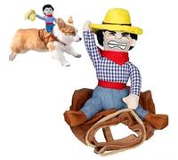 Cowboy Rider Dog Costume, Cowboy Saddle Dog Costume, Halloween Dog Costumes, Funny Dog Christmas Costume, Dog Cowboy Costume, Dog Halloween Costumes Cowboy Rider Dog Costume Funny Dog Costume (L)