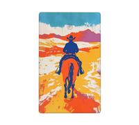Cowboy Riding A Horse Graffiti Single Toggle Blank Wall Plate Light Switch Cover Decorative 1 Gang for Kitchen Room Bathroom Size 11.4x7cm