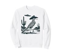 Cowboy Roadrunner UFO Desert Southwest Western Bird Art Sweatshirt