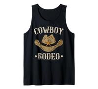 Cowboy Rodeo Cowboy Hat Southern Country Wild West Boots Tank Top