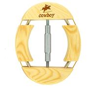 Cowboy Silver Tube 4-Way Wooden Hat Stretcher Adult One Size from 7.08" to 9.6", Simple and Easy to Use