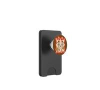 Cowboy Skeletons Dancing in Red Gingham Frame PopSockets PopWallet for MagSafe